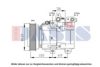 AKS DASIS 851838N Compressor, air conditioning